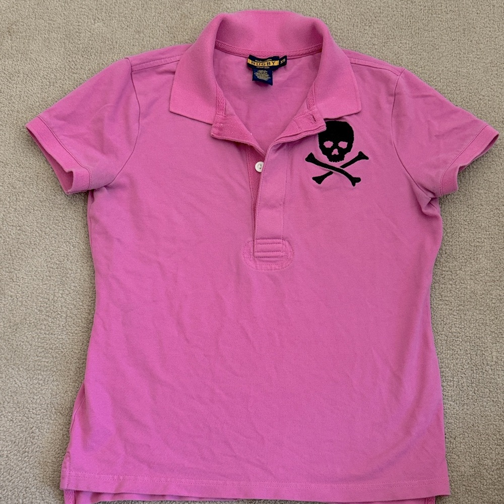 RARE! Pink Ralph Lauren Rugby Polo